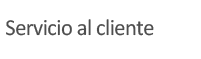 Servicio al cliente